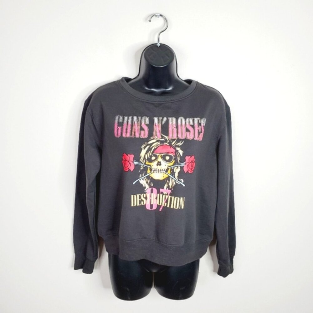 Gun's 'n Roses Official Retro 80s 90s Band Graphic Lounge Sweatshirt S
